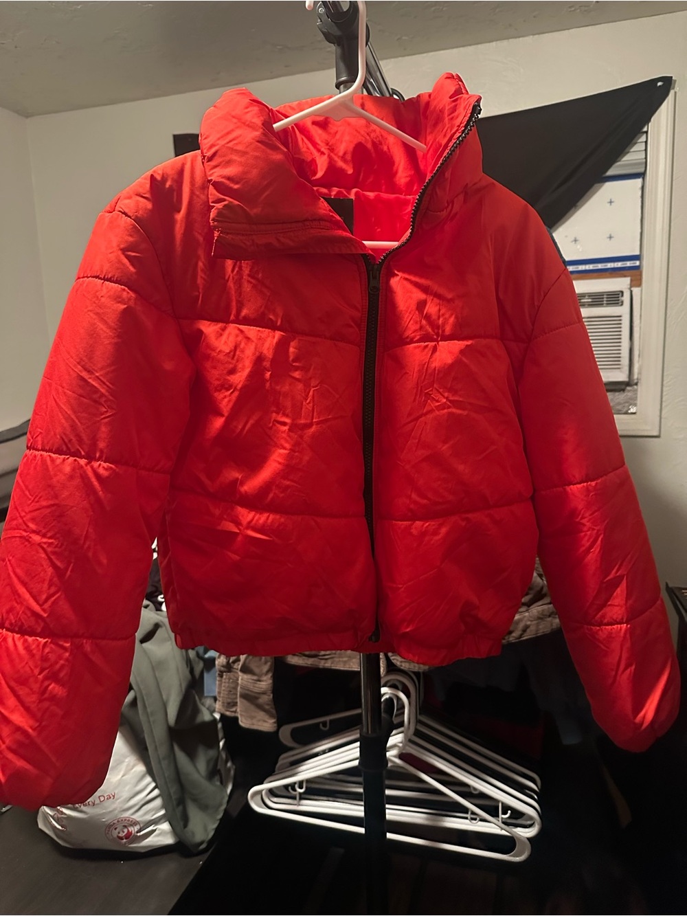 Kids Red Puffer Jacket - Lightweight Warmth